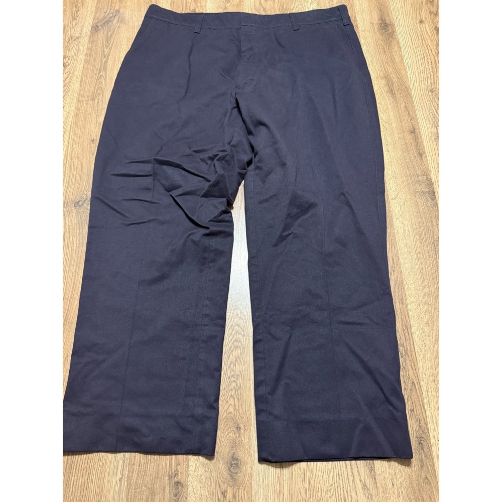 Topps Pants, Men's Size 41x30, Black, Straight Leg, Flat Front 42" Length